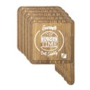 Ver imagem 1 de Kit 10 Tábua de Hambúrguer Madeira Pinus Estufado Natural