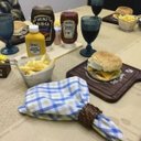 Ver imagem 5 de Kit 10 Tábua de Hambúrguer Madeira Pinus Estufado Natural