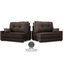 Ver mais imagens de Sofá Palermo 2,00m Retrátil e Reclinável Velosuede Chocolate - Netsofás