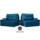 Ver mais imagens de Sofá Palermo 2,00m Retrátil e Reclinável Velosuede Royal - Netsofás