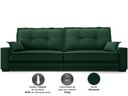 Ver imagem 4 de Sofá Palermo 2,00m Retrátil e Reclinável Velosuede Verde - Netsofás