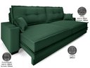 Ver imagem 3 de Sofá Palermo 2,00m Retrátil e Reclinável Velosuede Verde - Netsofás