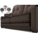 Ver imagem 5 de Sofá Palermo 2,40m Retrátil e Reclinável Velosuede Chocolate - Netsofás