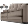 Sofá Palermo 2,40m Retrátil e Reclinável Velosuede Capuccino - Netsofás - 4