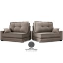 Ver mais imagens de Sofá Palermo 2,40m Retrátil e Reclinável Velosuede Capuccino - Netsofás