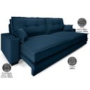 Ver imagem 3 de Sofá Palermo 2,40m Retrátil e Reclinável Velosuede Petroleo - Netsofás