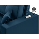 Ver imagem 6 de Sofá Palermo 2,40m Retrátil e Reclinável Velosuede Petroleo - Netsofás