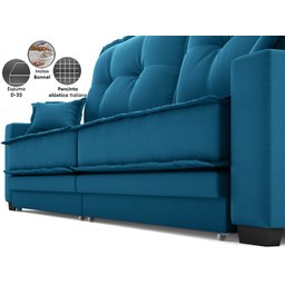 Sofá Palermo 2,40m Retrátil e Reclinável Velosuede Royal - Netsofás - 4