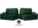 Ver mais imagens de Sofá Palermo 2,40m Retrátil e Reclinável Velosuede Verde - Netsofás