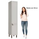 Ver imagem 5 de Armário Paneleiro 2 Portas Provençal Americano Conecta Branco/Fosco