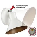 Ver imagem 5 de Kit 2 Arandelas Articulada Retro Tenesse Aluminio Branco