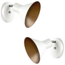 Ver imagem 1 de Kit 2 Arandelas Articulada Retro Tenesse Aluminio Branco