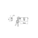 Ver imagem 2 de Cilindro Imab 3000 Zamak 70mm