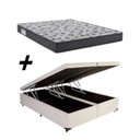 Ver imagem 1 de Cama Box Baú Casal Bipartido Colchão Iso 100 D33 138x188 Branco - Ortobom