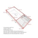 Ver imagem 3 de Cuba Calha Gourmet Pia Aço Inox 304 Cozinha Profissional 80x40cm Cozix
