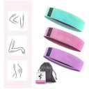 Ver imagem 4 de Kit 3 Faixas Elásticas de Exercício Hip Resistance Bands