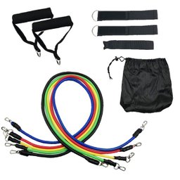 Kit Elástico 11 Peças Com Elástico Para Treino Salto Corrida - 6