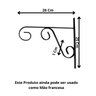 Suporte de Parede para Vaso de Flores e Plantas em Ferro Pintado Kit com 3 Unidades - 2