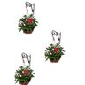 Suporte de Parede para Vaso de Flores e Plantas em Ferro Pintado Kit com 3 Unidades - 3