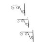 Suporte de Parede para Vaso de Flores e Plantas em Ferro Pintado Kit com 3 Unidades - 1