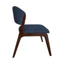Ver imagem 4 de Cadeira Kethellen Premium Madeira Maciça Mel Linho Azul