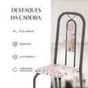 Ver mais imagens de Cadeiras para Sala de Jantar 6 Unidades Lívia Prata/Botanic Bege/Mart
