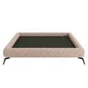 Ver imagem 6 de Cama Queen Base Box Pés Ferro 176cm Nami Linho Rosa Claro - Nexta Casa