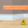 Rodapé de Poliestireno 20cm de Altura Branco Frisado por Metro - Formix 3d - 4