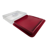 Kit 02 Porta Frios Organizador Geladeira Acrílico e Plástico Cor:vermelho - 3