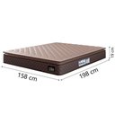 Ver imagem 3 de Cama Box Baú Casal Queen Colchão Espuma D33 Pillow Top Millenium Suede Marrom Hellen