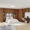 Ver imagem 1 de Guarda-Roupa Planejado 13 Peças 13 Portas Arani CabeCasa MadeiraOriginals Marrom/Cinamomo