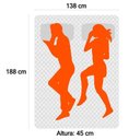 Ver imagem 3 de Box Baú Casal Bipartido Sintético Mega Cama Marrom