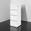 Ver imagem 2 de Gaveteiro Arquivo 04 Gavetas Línea Branco