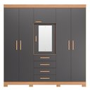 Ver imagem 2 de Guarda Roupa 4 Portas Otaviano Freijo Titanium