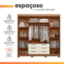 Ver imagem 4 de Guarda Roupas Casal com Espelho 8 Portas 6 Gavetas Titãs