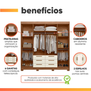 Ver imagem 5 de Guarda Roupas Casal com Espelho 8 Portas 6 Gavetas Titãs