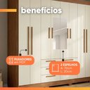 Ver imagem 6 de Guarda Roupas Casal com Espelho 8 Portas 6 Gavetas Titãs