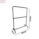 Ver imagem 4 de Arara Desfile C- 2 Níveis C- Pé Soldado 150x170 Preto