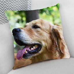 Almofada Cheia C/ Zíper Golden Retrivier, Pura Simpatia - 1