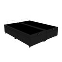 Ver imagem 3 de Cama Box Baú Bipartido Casal Suede + Colchão Casal Espuma Extra Firme D33 Elegance Ortopédico 64x138