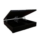 Ver imagem 4 de Cama Box Baú Bipartido Casal Suede + Colchão Casal Espuma Extra Firme D33 Elegance Ortopédico 64x138