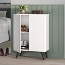 Ver imagem 1 de Sapateira 2 Portas Retrô Nina Multimóveis Branca/Preta