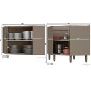 Ver imagem 4 de Cozinha Completa Connect 19 Peças (5 Armários + 5 Balcões + 1 Paneleiro + 8 Complementos) Duna/