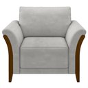 Ver mais imagens de Conjunto Decorativo Poltrona e Sofá 222cm Market Veludo Cinza - Gran Belo