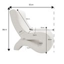 Ver imagem 6 de Poltrona Decorativa Marina Bouclê Moscow Design Orgânico Moderno