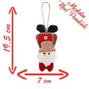 Ver imagem 2 de Kit 18 Enfeite Árvore Natal Pendente Papai Noel 19,5cm