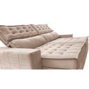 Ver imagem 4 de Sofá Retrátil e Reclinável 3,15m Cama inBox Big Puffer com SoftGel D40 Velupluma Bege