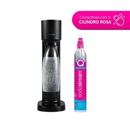 Máquina para Gaseificar Água Gaia Preta Sodastream - 2