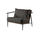 Ver imagem 1 de Poltrona Decorativa Linho Preto Aura