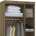 Ver imagem 5 de Guarda Roupa Modulado 102cm com 3 Portas Delphi Avelã/cinnamon L01 - Mpozenato